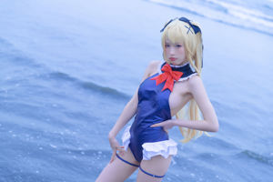 [Internet Celebrity COSER Photo] Superbe maillot de bain bleu Shimizu Yuno-Marie Rose