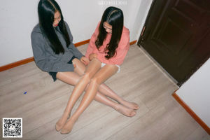 [Dasheng Model Shooting] Nr.095 Wenwen & Tingting Sisters Double Silk